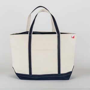 ShoreBags Classic Large Canvas Tote in Navy
